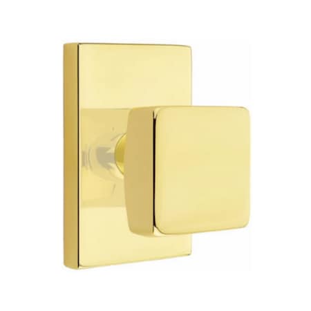 Emtek Unlacquered Brass Dummy 5052SQUUS3NL 5052SQUUS3NL